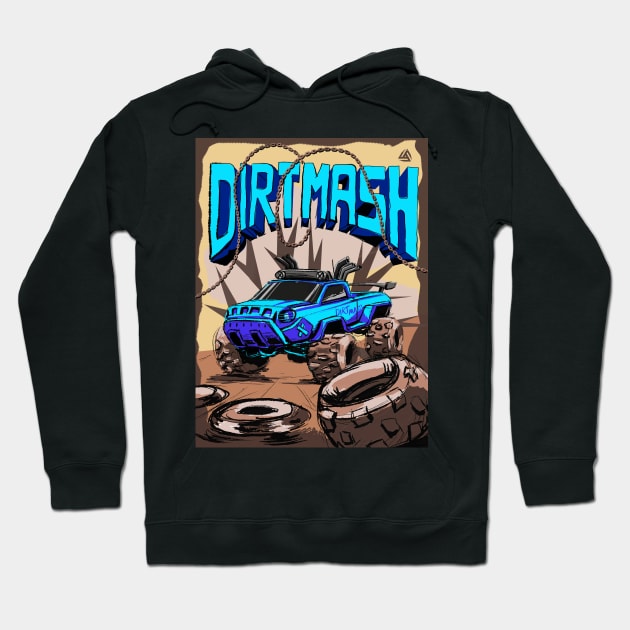 Dirtmash Monster truck poster by asakdesigns Hoodie by ASAKDESIGNS